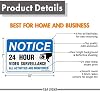 Video Surveillance Sign, All Activities are Monitored - 4 Pack - 7 x 10 Inches Rust Free .040 Aluminum Reflective - UV Protected, Waterproof, Weatherproof and Fade Resistant - 4 Pre-drilled Holes #1