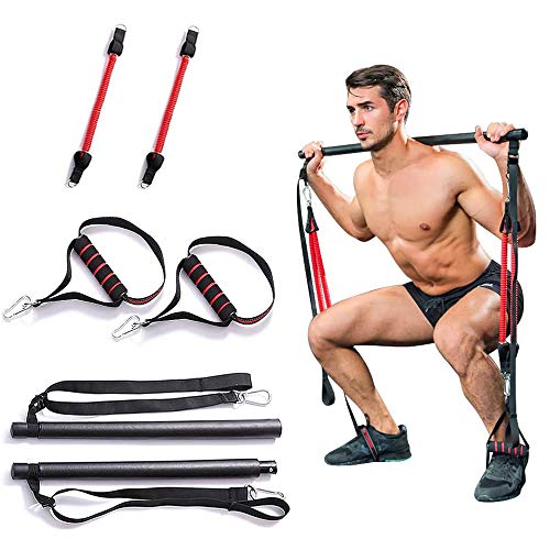 Diaclara Core System Portable Home Gym - Resistance Trainer All-in-One Band + Bar Kit, Full Body Wor Diaclara Core System Portable Home Gym - Resistance Trainer All-in-One Band + Bar Kit, Full Body Wor