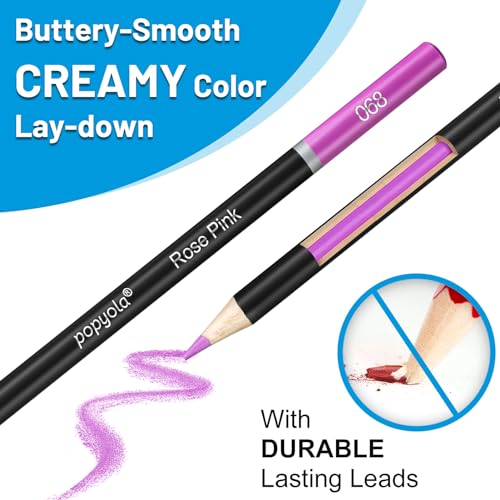 Art Supplies 136 Pack Colored Pencils Set for Adult Coloring Books, 120 Colors Colored Pencils with Sketch Book, Coloring Book, Sharpener, Soft Core Coloring Pencils Gifts for Adults Kids Beginners - Image 6