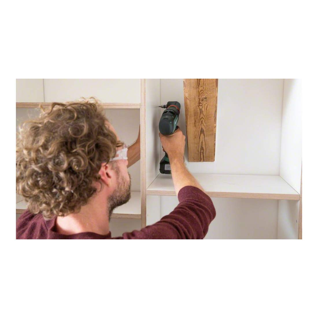 Bosch Trapano Battente-Avvitatore a Batteria AdvancedImpact 18, 1 Batteria, Sistema a 18 V, con Accessori, in Scatola di Cartone