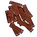 chiwanji 20pcs PU Leder Aufkleber Handgemachte Geprägte Umbau Verschönerungs Kleidungs Zusätze - Braun 1#, 51 × 15 × 1 mm