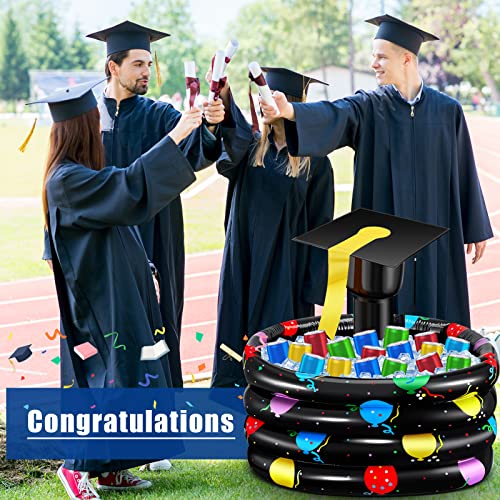 28 Inch Graduation Inflatable Party Cooler Inflatable Buffet Cooler Inflatable Cooler For Parties Inflatable Beverage Tub Indoor Outdoor Grad Party Supplies To Keep Food And Drink Cool Fresh (2 Pcs) #TOP3