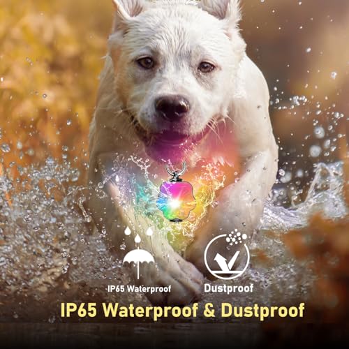 flowlamp 2 Pack Dog Lights for Night Walking 4 Modes Rechargeable Dog Collar Light for Nighttime Clip On IP65 Waterproof and Durable Silicon Band Safety Lights for Pet Collar - Image 4