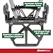 ATHLON TOOLS Carretilla plegable de aluminio, mango extralargo de 110 cm, superficie...