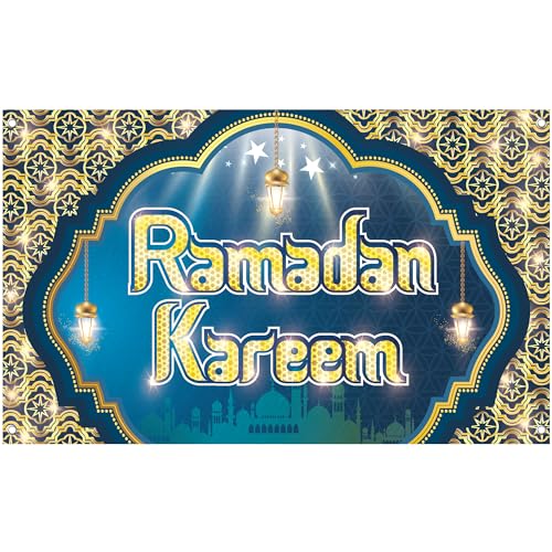 KatchOn, Huge Ramadan Kareem Banner - 72x44 Inch | Ramadan Banner for Ramadan Decorations for Home | Ramadan Kareem Decoration | Ramadan Mubarak Banner, Ramzan Decorations | Ramadan and Eid Decoration