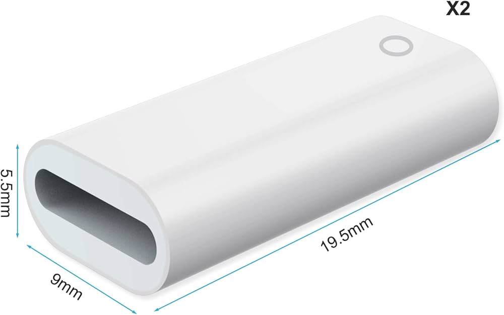 flintronic Apple Pencil 1. Nesil ile Uyumlu 2 Adet Şarj Adaptörü