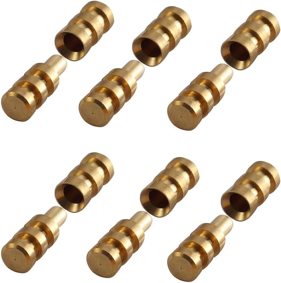Pack of 15 Metal Table Pins Dowels Bolt Sleeve Connectors Table Leaf Hardware