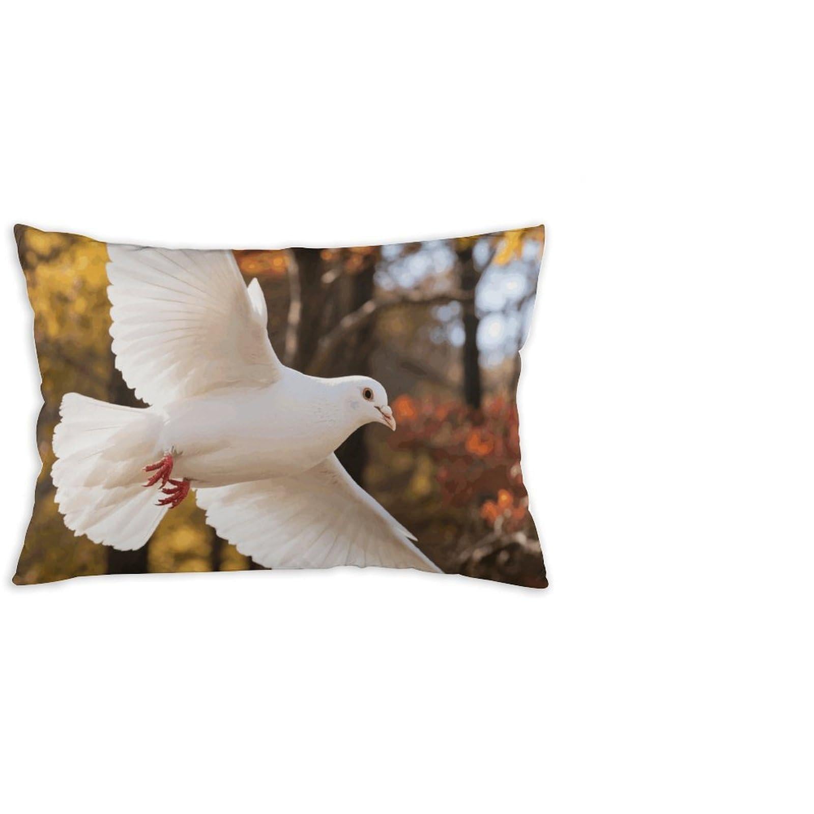 FodPand Decorative Throw Pillow Covers 12x20 Short Plush Animal Body Pillowcase Cushion Cases with Invisible Zipper Rectangle Lumbar Pillow Shells for Sofa Couch Chair Bed Home Decor