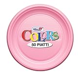 Tienen un diámetro de 17 cm DOpla Postre Platos X50 Rosa