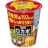 明星 ロカボNOODLES こってり醤油[192kcal、糖質30%オフ、低糖質なのにしっかりうまい、たっぷり食物繊維、カップ麺、12個入]