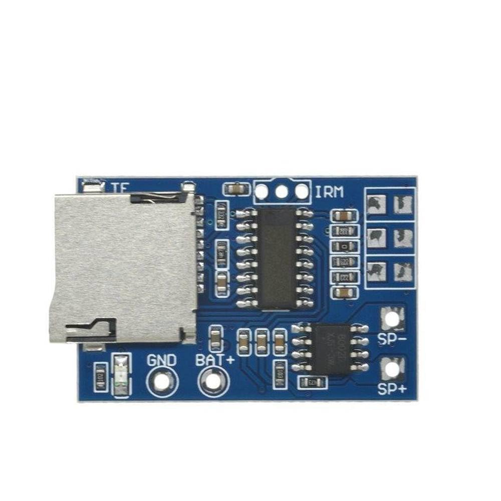 TF Card MP3 Decoder Board Module 3.75V Lithium Battery Power Supply with 2W Mixed Mono Memory Playback Function