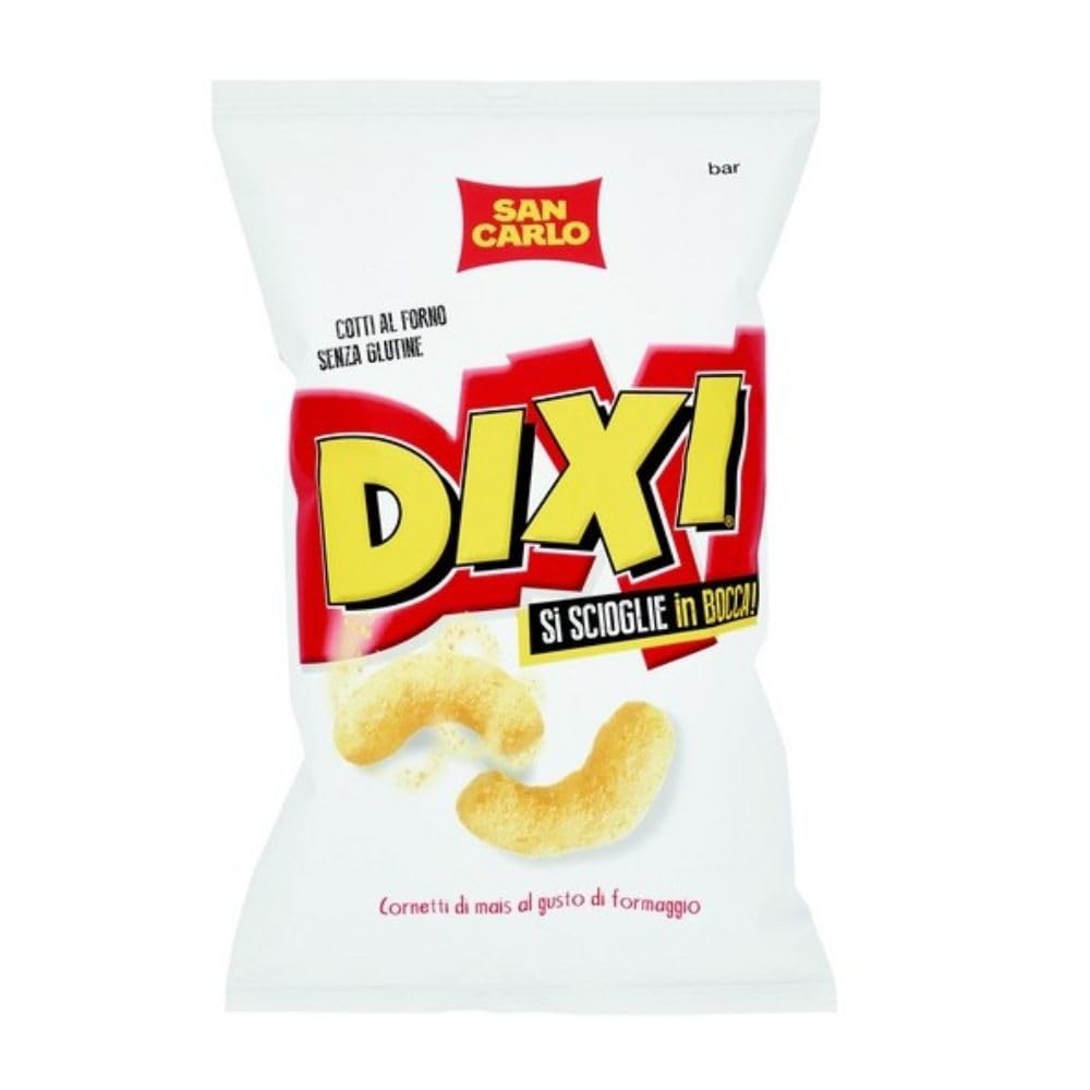 Patatine di Mais Cornetto Dixi al Formaggio San Carlo, Senza Glutine