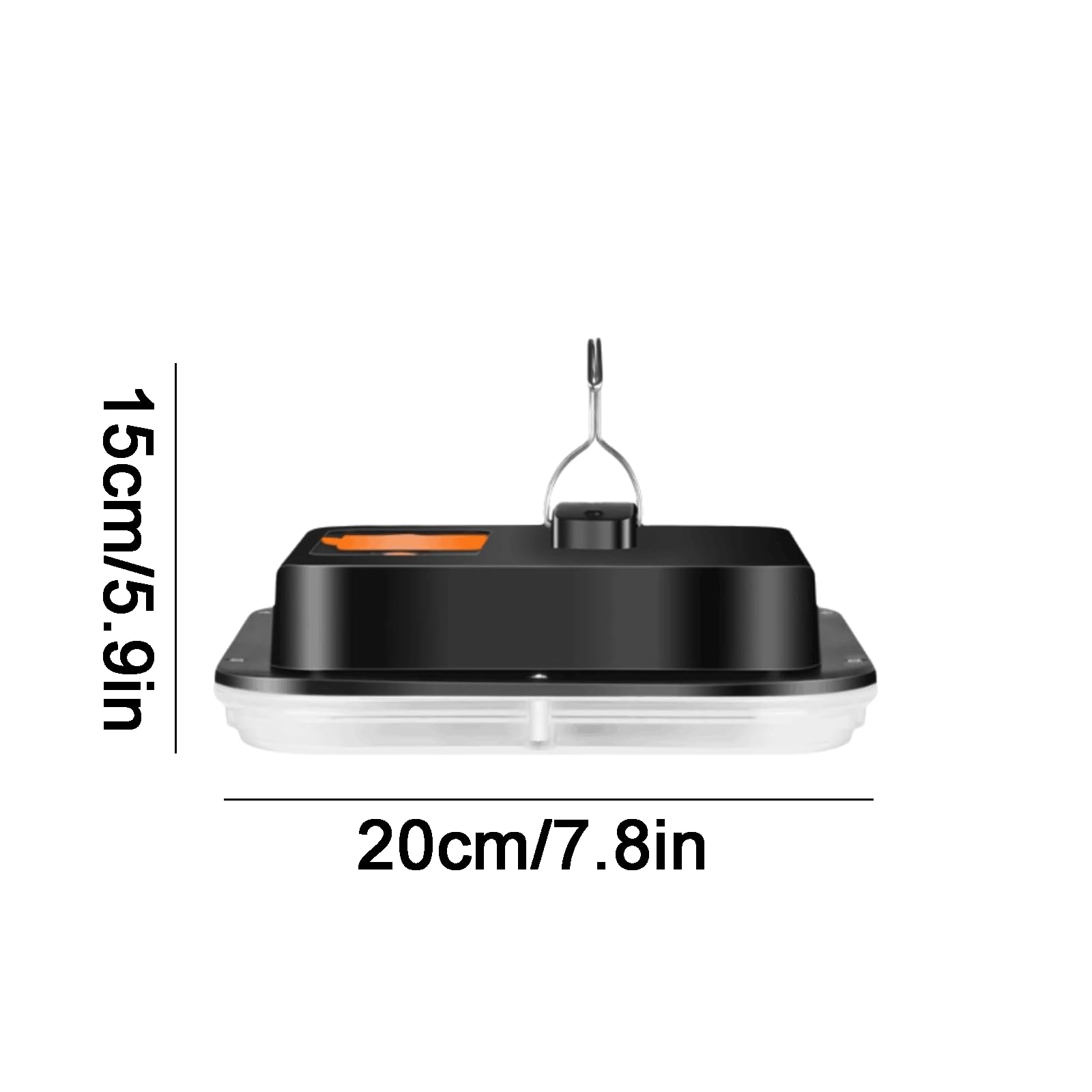 Linterna de Camping de plástico, Linterna Recargable para Tienda, Linterna de Camping Multifuncional con Gancho, Linterna de Camping