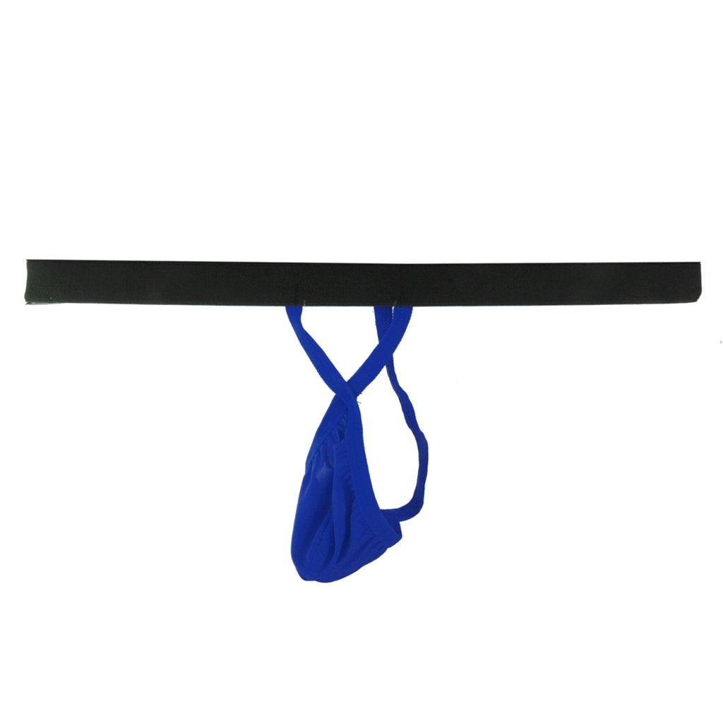 Men's T-Back G-String Thong Underwear Blue-image-22