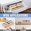 2 in 1 Plastic Wrap Dispenser with Cutter，Bamboo Foil and Plastic Wrap Organizer,Aluminum Foil and Wax Dispenser for Kitchen Drawer Storage Organization #4