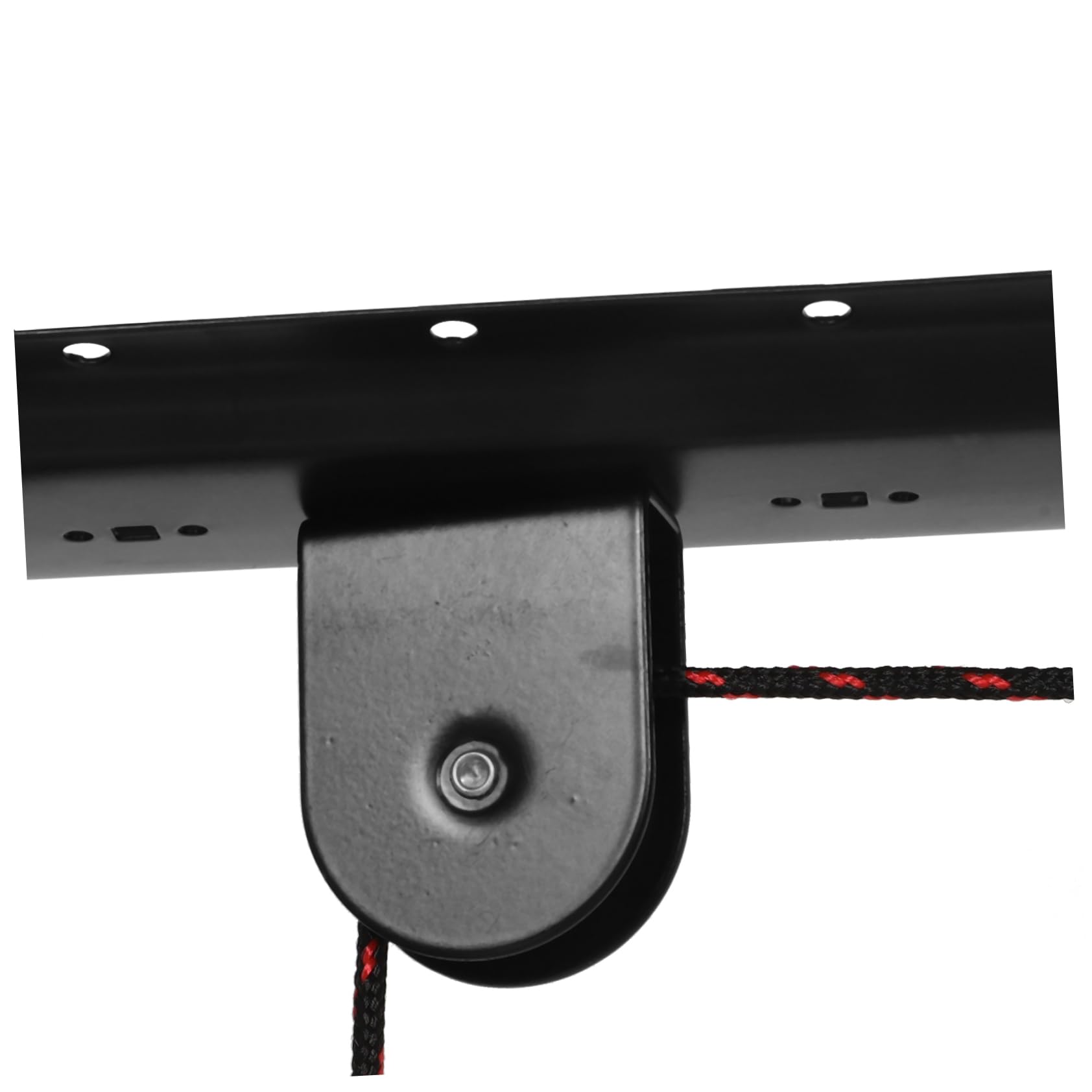 Fahrradlift mit Flaschenzug für Garage und Leiter, Schwarz, Stahl