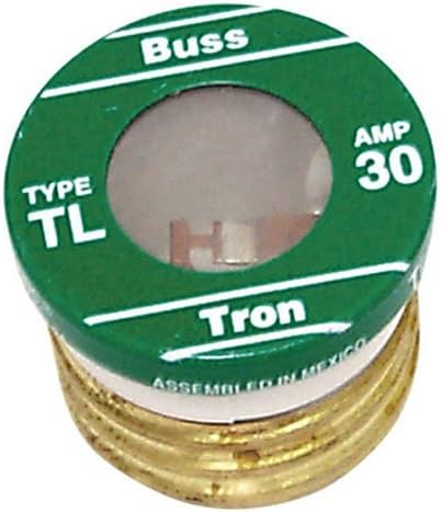 Bussman TL-30PK4 30 Amp TL Edison Plug Time Delay Fuse 4 Count