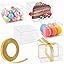 Amazon.com: JOERSH 2x2x2 Inches Clear Boxes for Favors with Gift ...