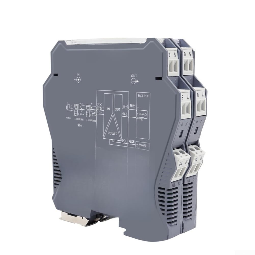 Panneau d'isolation optocoupleur pour isolateur de signal de boucle de courant 4-20 mA Sortie 0-10 V Module rail DIN (B)