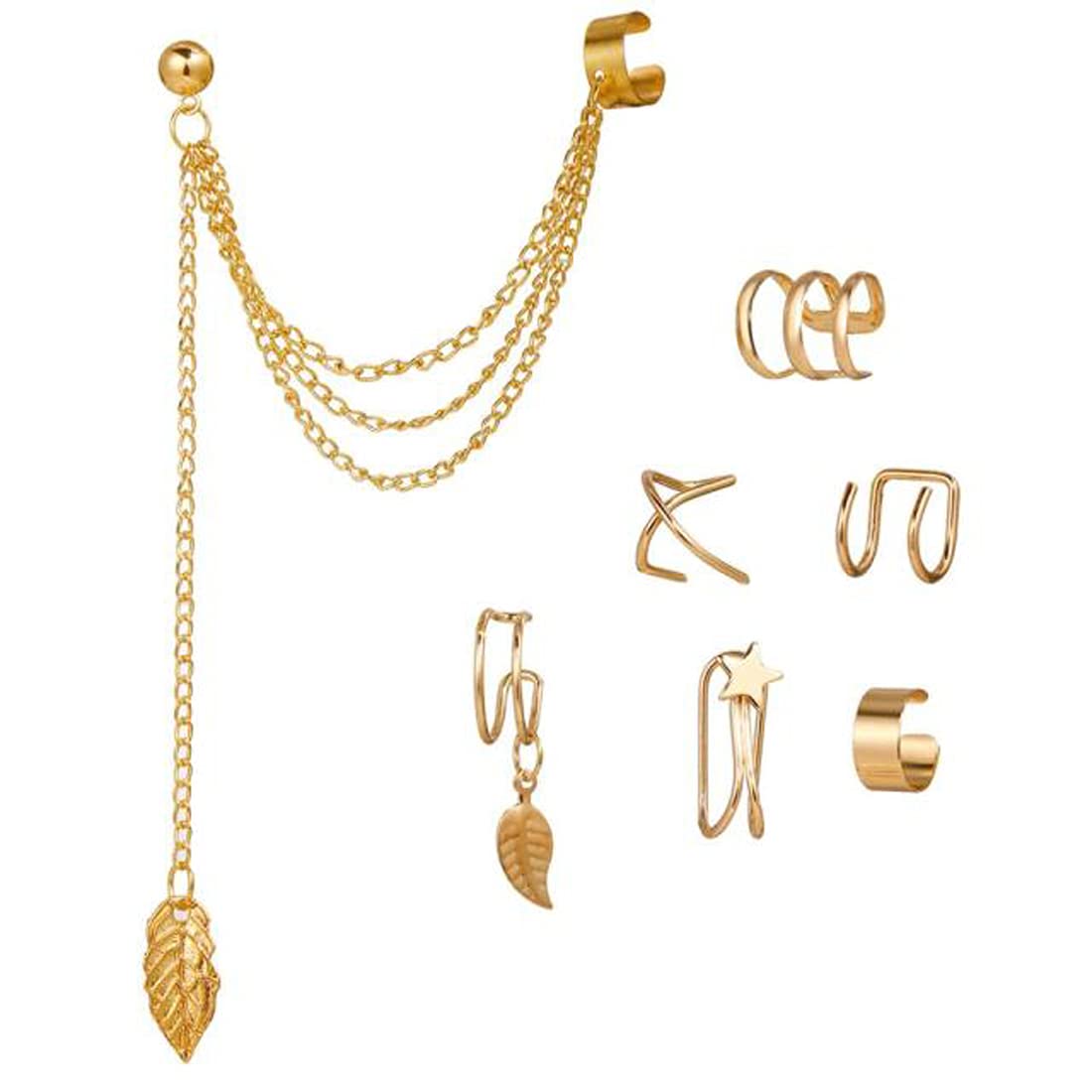 Jewels Galaxy Jewellery For Women Gold Plated Earcuffs Combo (JG-PC-ERG-8661) (B09924BSHN) Amazon Price History, Amazon Price Tracker
