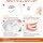 8PCS Gold Grills for Teeth, Grillz Teeth Men, Grillz for Women, Teeth Caps Reusable,Tooth Gems, Fake Grill with Molding Bars, Dental Jewelry Kit for Hip Hop Rapper Costume Accessory Halloween Party - 2