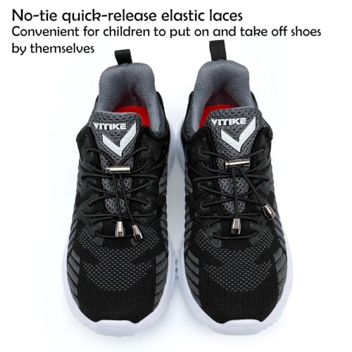 Image of JMFCHI Boys Girls Kids' Sneakers Knitted Mesh Sports Shoes Breathable Lightweight Running Shoes for Kids Fashion Athletic Casual Shoes