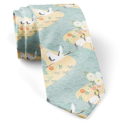 ( Birds Crane Heron ) Fashion Novelty Necktie, Conversation Neckwear Ties Great for Party and Events