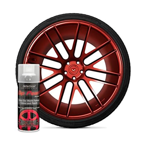 DipYourCar Plasti Dip Real Red Dip Pearl Aerosol Spray - 11oz Can - Premium Automotive Removable Coating for Customizing & Protecting Car Surfaces Cover