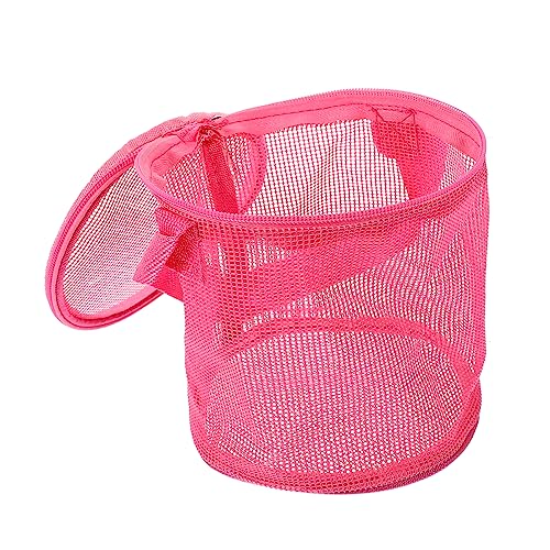 TOYANDONA Portable Beach Bag Large Capacity Mesh Organizer for Sand Shells and Essentials Lightweight Mesh Storage Tote for Outdoor Fun and Travel Suitable for Boys Random Color