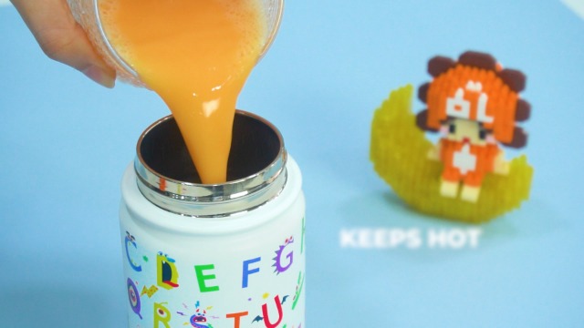 Botella de agua para niños SANDJEST con tapa de sorbete - 12 onzas - Botella aislada de acero inoxidable - Taza de viaje para escuela y deportes miniatura 7