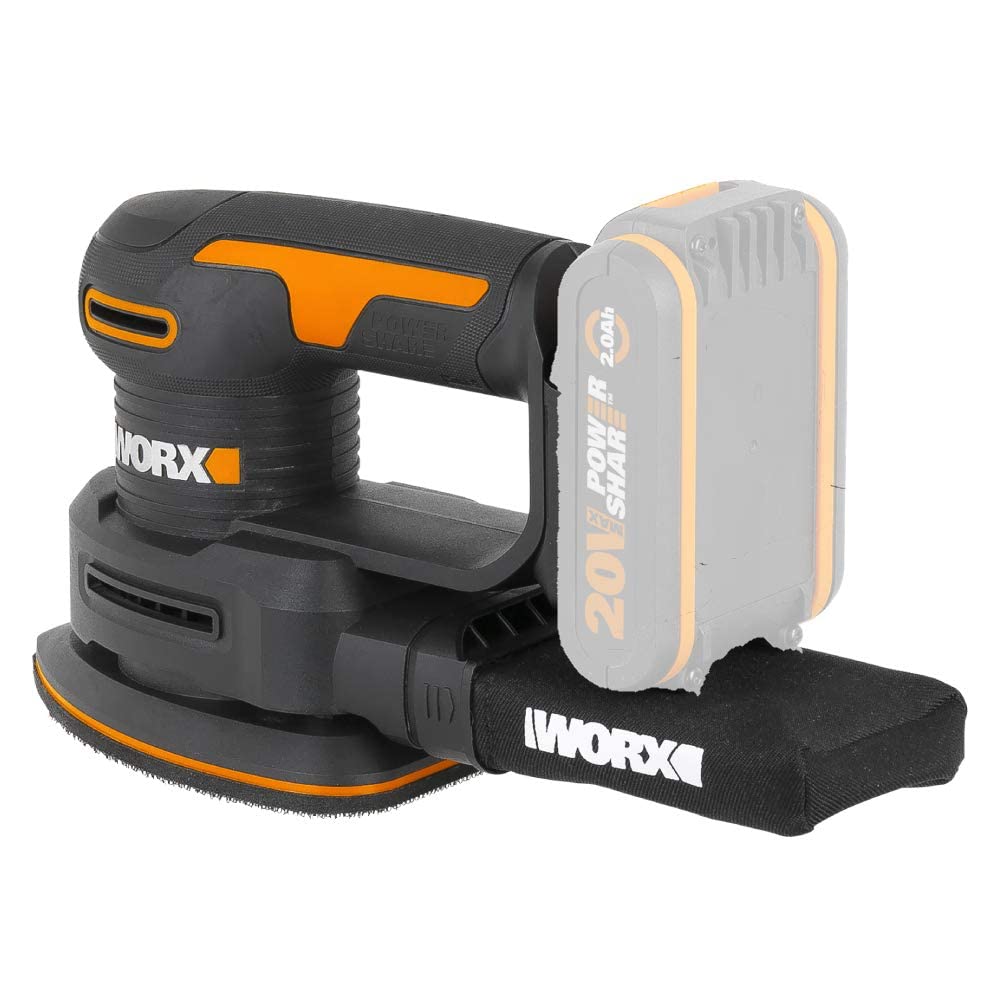 WORX WX822.9 Multilijadora 20V PowerShare - Sin batería ni cargador | Sistema recolector de polvo | sistema de fijación por velcro | ajuste fácil y rápido