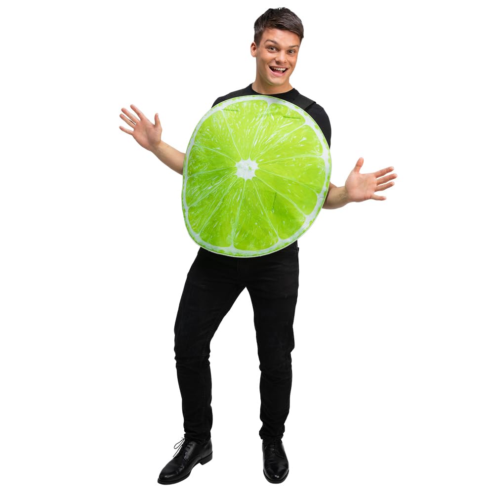 Wicked Costumes Adult Slice of Lime Fancy Dress Costume - One Size