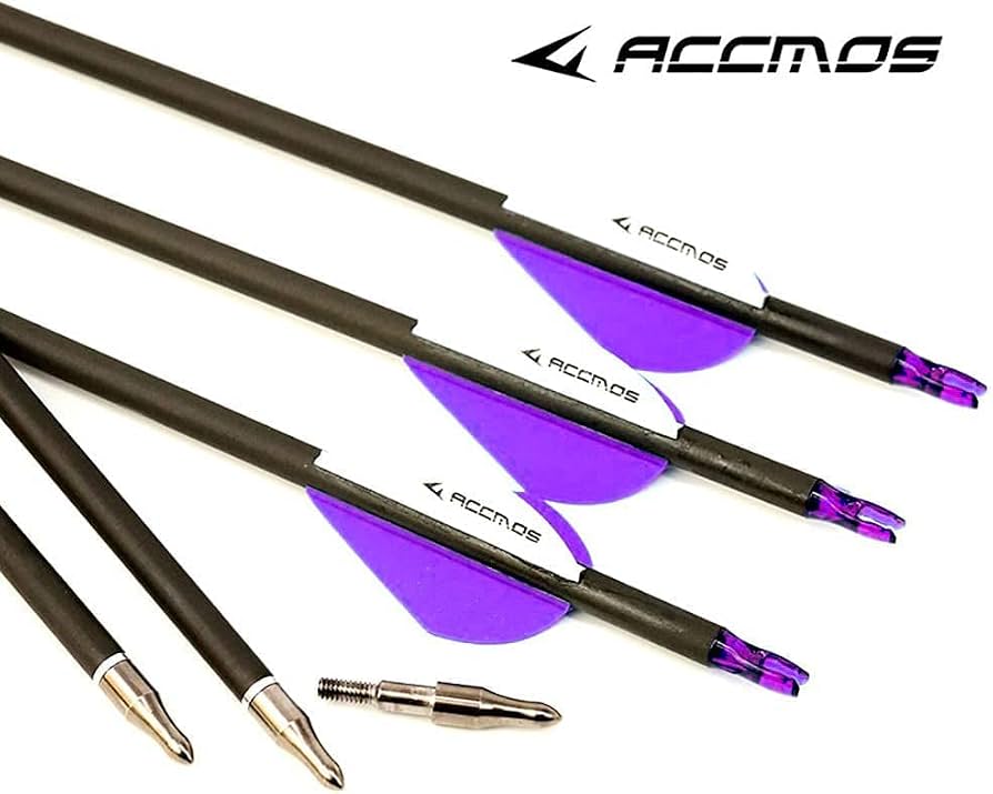 12-Pack 500 Spine Carbon Arrows - 28/30/32 Inch For Compound/Recurve Bow Hunting & Target 5 thumbnail image