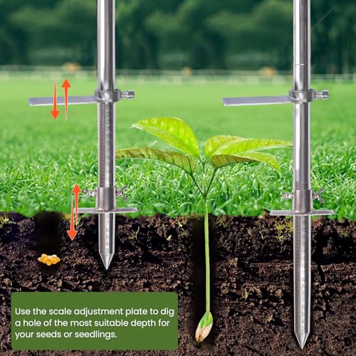 Herramienta Dibble para Plantar con Pedal y Mango en T miniatura 7