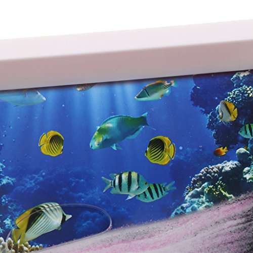 Preisvergleich Produktbild Sharplace Schöne Sandbild Bilderrahmen - Bewegte Flüssige Sandbilder - Fließende Sand Zeichnung - 17 x 13 cm - # 2