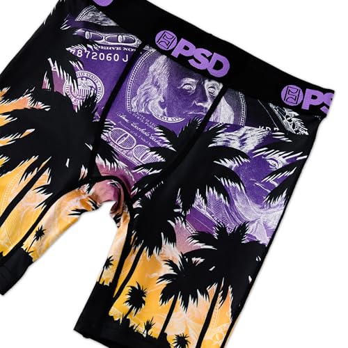 Image of PSD Youth Boy's Underwear - Benji Sunrise Youth Boxer Briefs with Fun Print Designs - Comfortable Boxers for Boys, Small