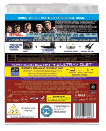 One Direction This Is Us Blu Ray 3d 2013 Region Desertcart