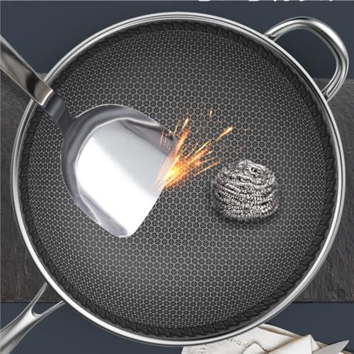 Wok convexo de acero inoxidable 316 - 40 cm miniatura 2