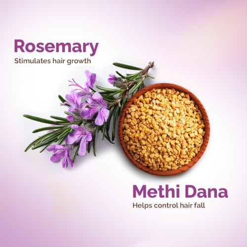 Image of Mamaearth Rosemary Anti-Hair Fall Shampoo With Rosemary & Methi Dana | For Reducing Hair Loss & Breakage | Up To 94% Stronger Hair* | Up To 93% Less Hair Fall | For Men & Women | 400 ml