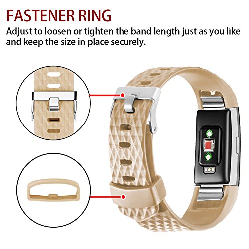 image for POY Replacement Bands Compatible for Fitbit Charge 2, Special Edition 