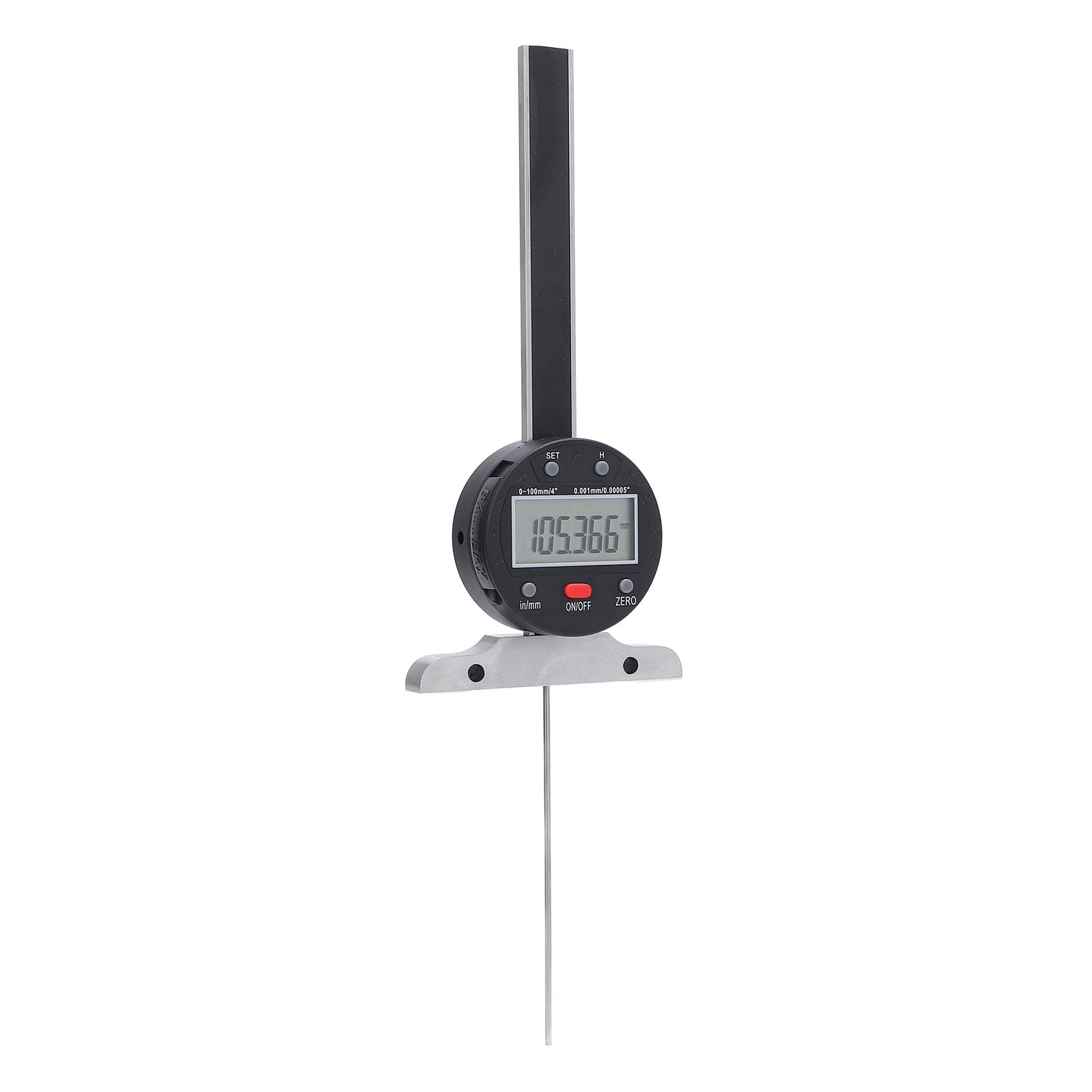 Affichage LCD à jauge de profondeur électronique 100 mm Range 0,001 mm Précision Mémètre numérique pour les professionnels de la construction automobile de travail du travail du