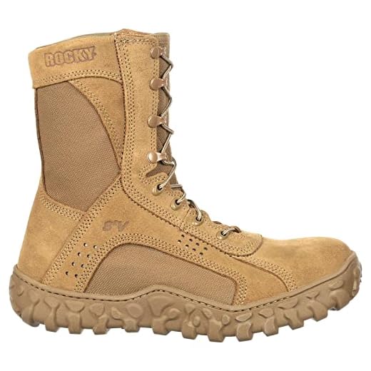 Bota masculina militar e tática Rocky Rkc053, Coyote Brown, 11.5 Wide