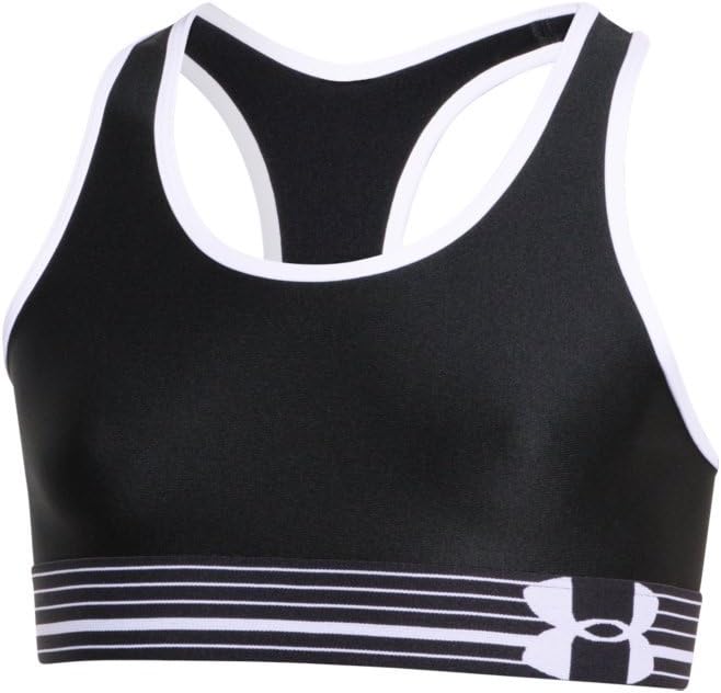 Under Armour Kids Girl's UA Alpha Bra (Big Kids) Black/Black/White Multi Snake Sports Bra LG (14-16 Big Kids)