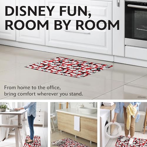 Image of Disney Mickey Anti-Fatigue Kitchen Mats for Floor, 17x29, Non-Slip