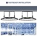 Viugreum 200W UFO LED High Bay Light, 20000LM 6500K Daylight White LED Shop Lights for Workshop, IP65 Waterproof Commercial Warehouse Garage Factory Barn Lighting Fixture, 800W HID/HPS Equivalent