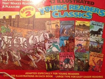 12 Illustrated Young Readers Classics Series 2 David Copperfield Ben-Hur Black Beauty Moby Dick The Oregon Trail Treasure Island, Swiss Family Robinson, Journey to the Center of the Earth War of the W