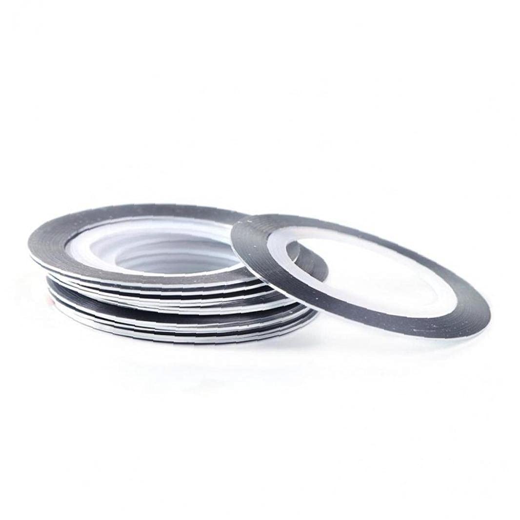 20 Rouleaux Or Argenté Bande Ruban Ligne Ligne Art Autocollants Vernis Virement Ongles Files Foils Décoration De Manucure Adhésif Décoration