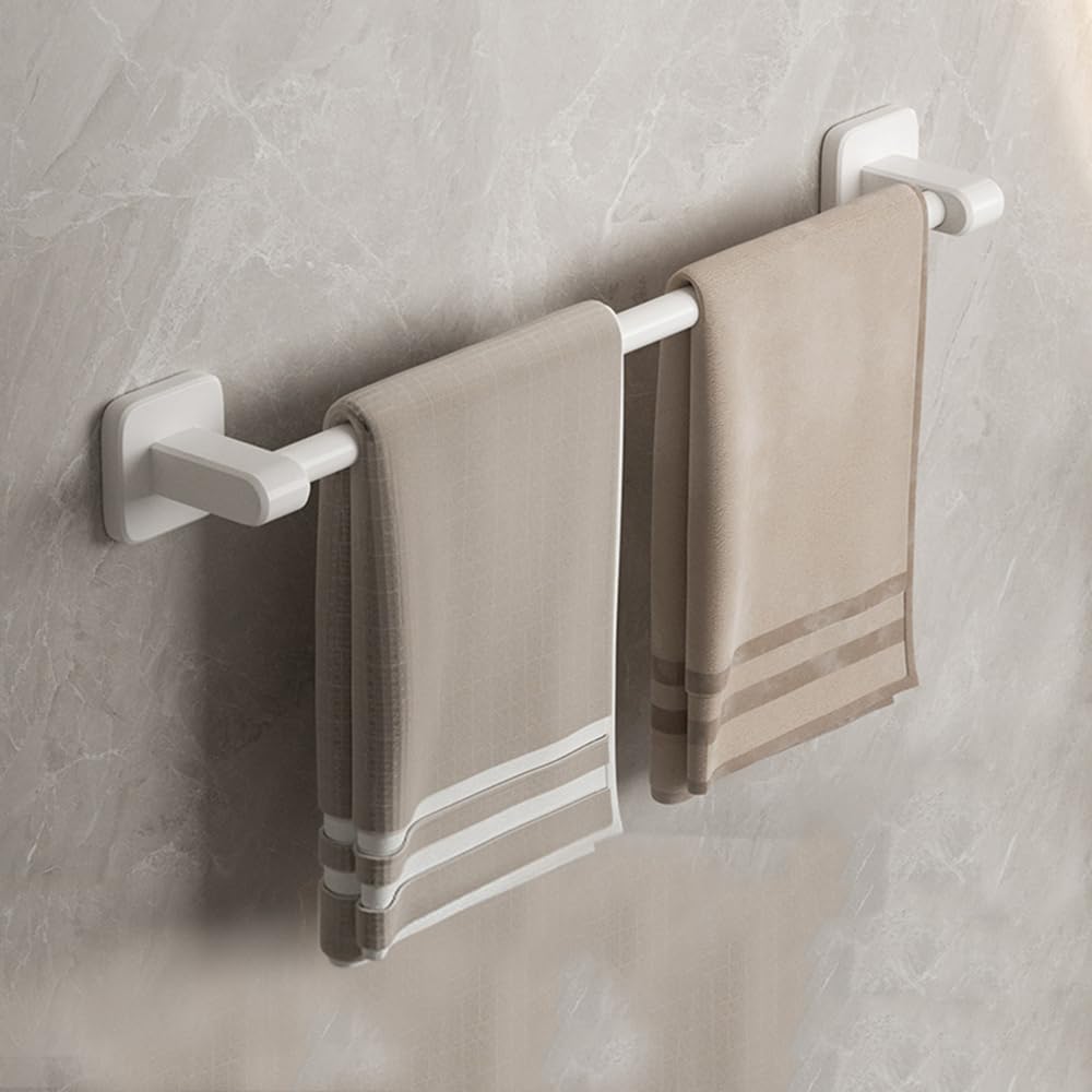Toallero de 40 CM de Largo, Toallero Autoadhesivo Impermeable, Toallero a Prueba de Humedad, Toallero Pared para Uso en Baño y Cocina, Toallero de Baño de Acero Inoxidable sin Perforación