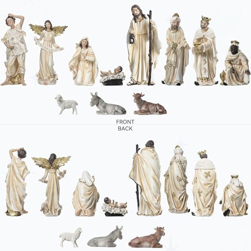 image for Ultym 12.5in Nativity Set & Figures, 12-Piece Christmas Nativity Scene