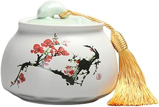 日本の陶芸お茶キャニスター伝統茶キャディー（A71）